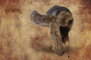 Czapka pilotka z Szopa naturalnego
Traper